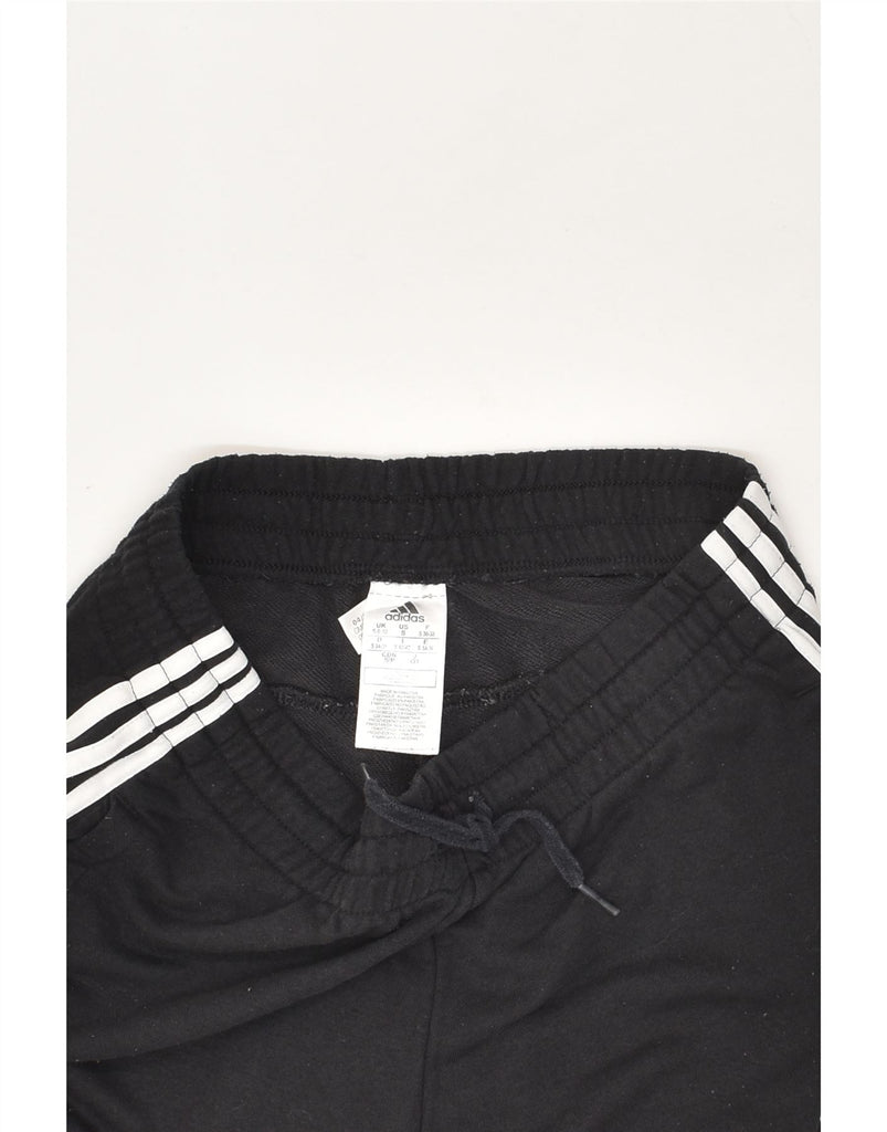 ADIDAS Womens Tracksuit Trousers Joggers UK 8/10 Small Black Cotton | Vintage Adidas | Thrift | Second-Hand Adidas | Used Clothing | Messina Hembry 