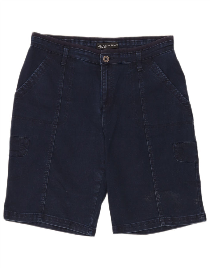 LEE Mens Platinum Label Denim Cargo Shorts W32 Medium Navy Blue