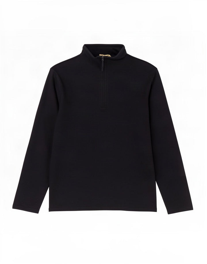 Mountain Warehouse Mens Zip Neck Fleece Jumper Medium Navy Blue Polyester