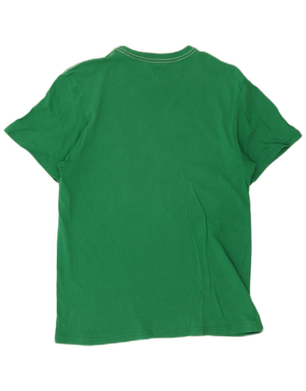 Adidas Mens Graphic T-Shirt Top Medium Green