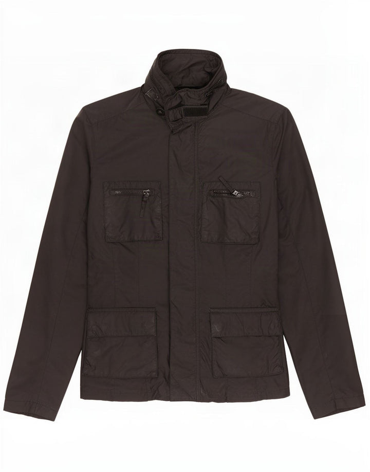 Aspesi Mens Utility Jacket UK 38 Medium Black Polyamide