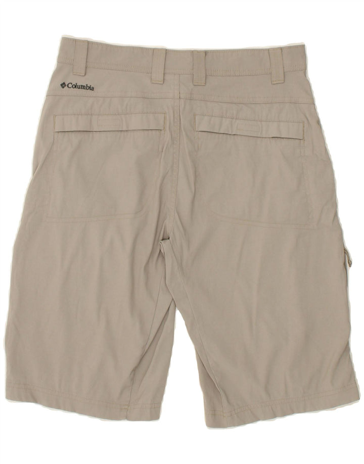 COLUMBIA Womens Omni-Shield Chino Shorts W30 Medium Grey Nylon Vintage Columbia and Second-Hand Columbia from Messina Hembry 