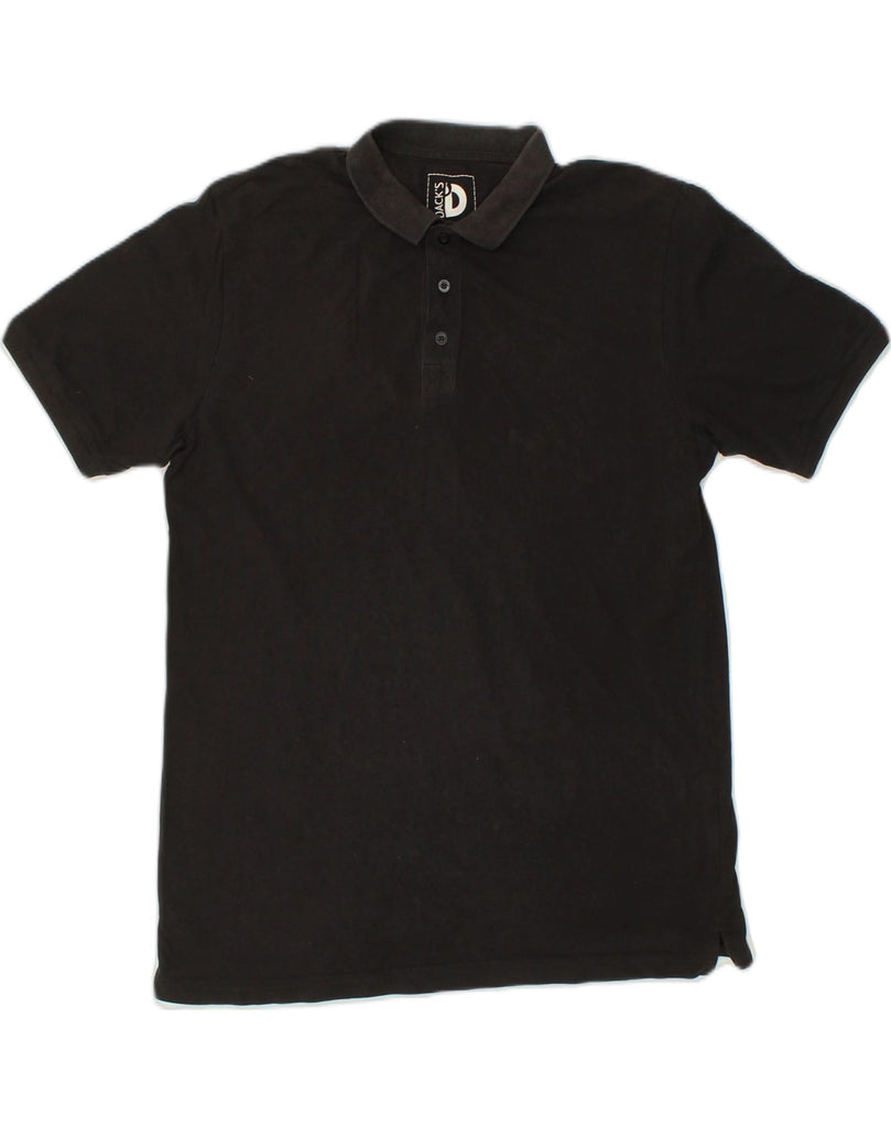 DACK'S Mens Polo Shirt XL Black Cotton | Vintage Dack's | Thrift | Second-Hand Dack's | Used Clothing | Messina Hembry 