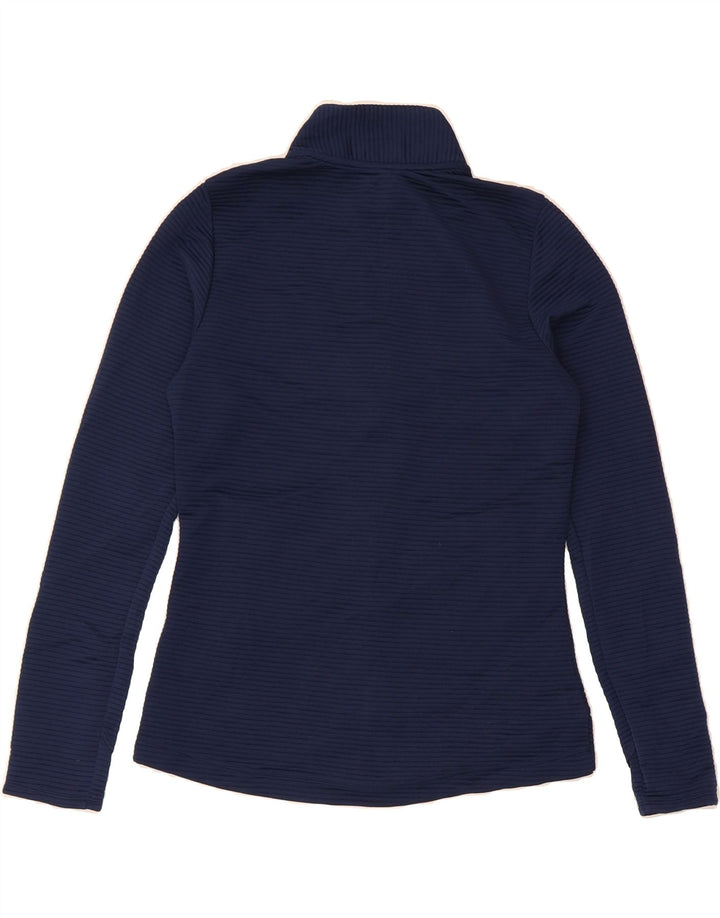 ADIDAS Womens Tracksuit Top Jacket UK 10 Small Navy Blue Vintage Adidas and Second-Hand Adidas from Messina Hembry 