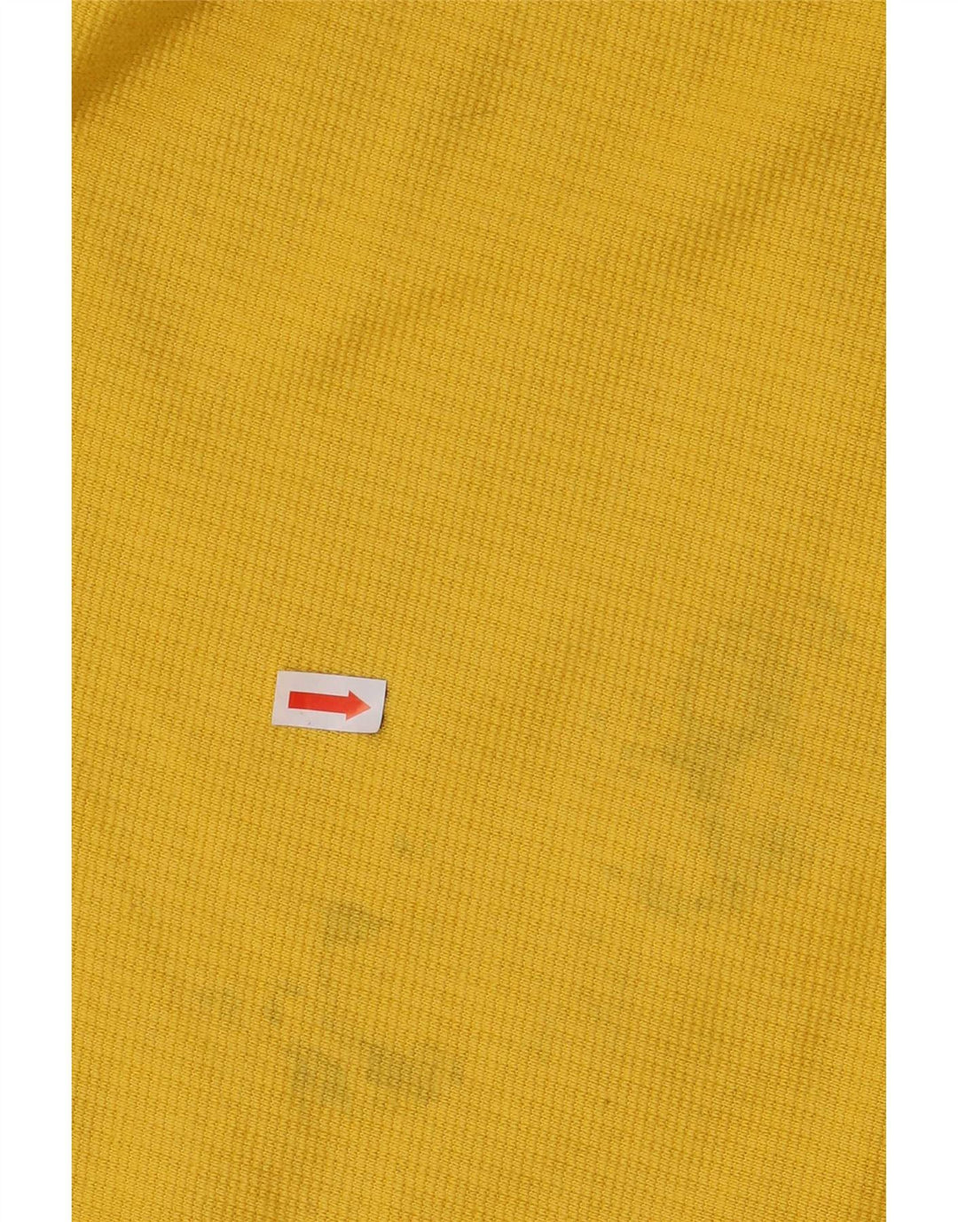 Champion Mens Zip Neck Sweatshirt Jumper Large Yellow Cotton