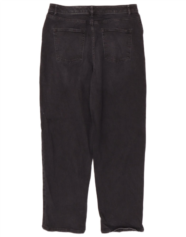 Marks & Spencer Womens Autograph Tapered Jeans UK 12 Medium W32 L29 Grey