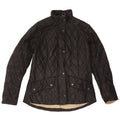 Barbour Womens Quilted Jacket UK 12 Medium Black Polyamide