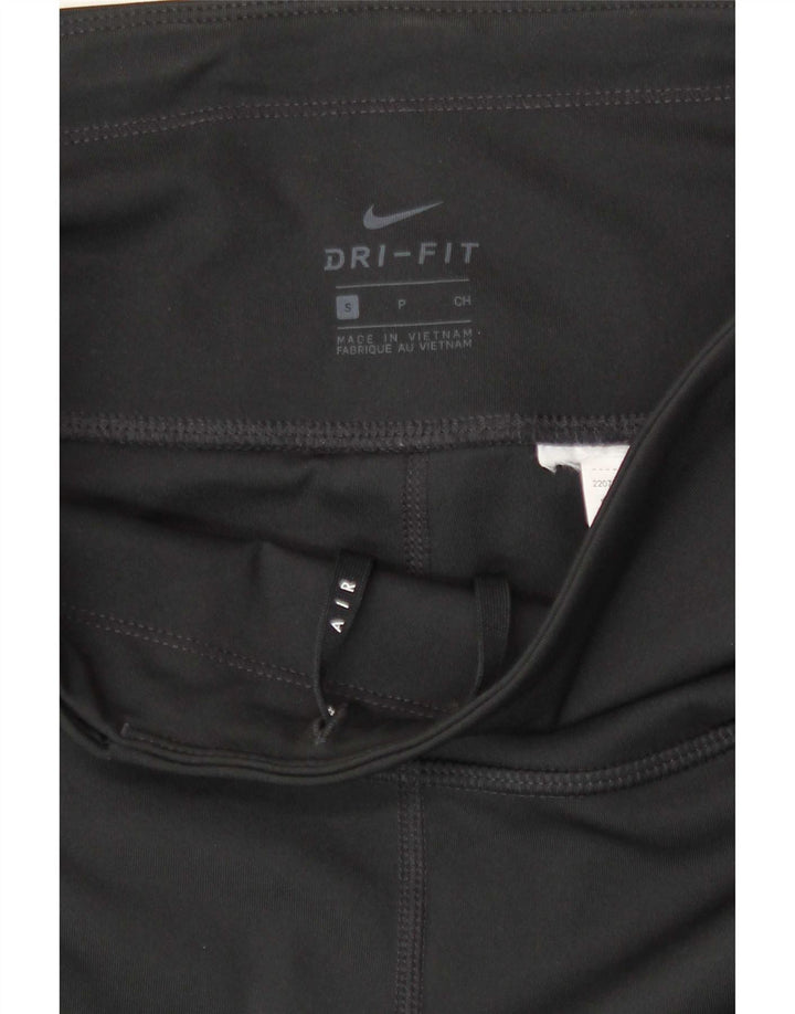 Nike Womens Dri Fit Graphic Leggings UK 8 Small Black