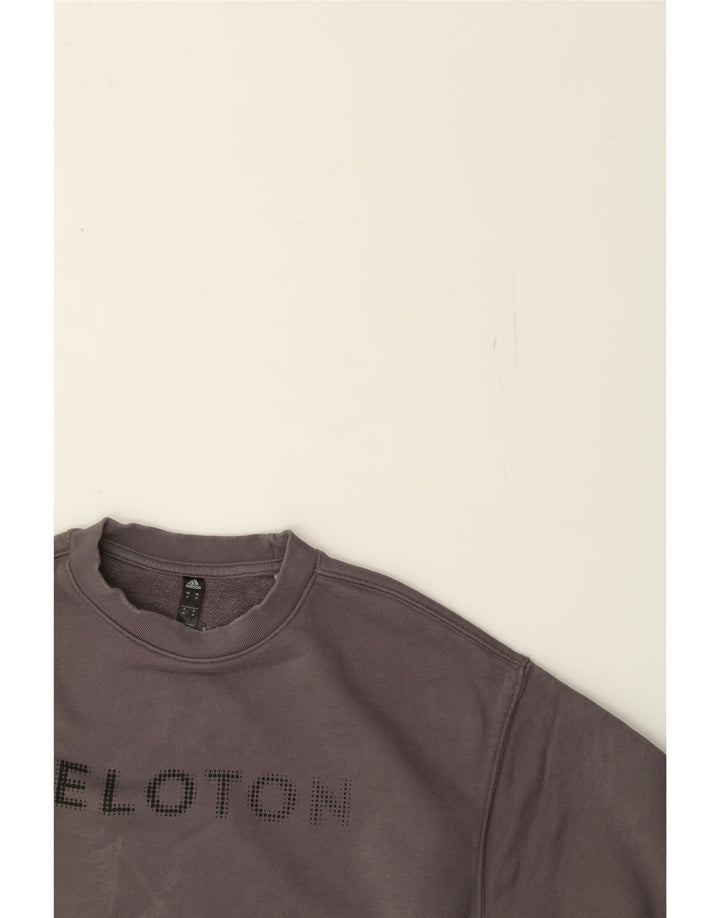 ADIDAS Mens Graphic Sweatshirt Jumper Medium Grey Cotton Vintage Adidas and Second-Hand Adidas from Messina Hembry 