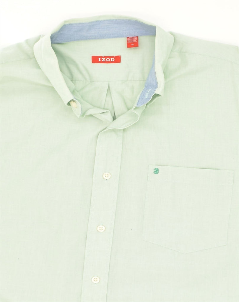 IZOD Mens Shirt Medium Green Cotton | Vintage Izod | Thrift | Second-Hand Izod | Used Clothing | Messina Hembry 