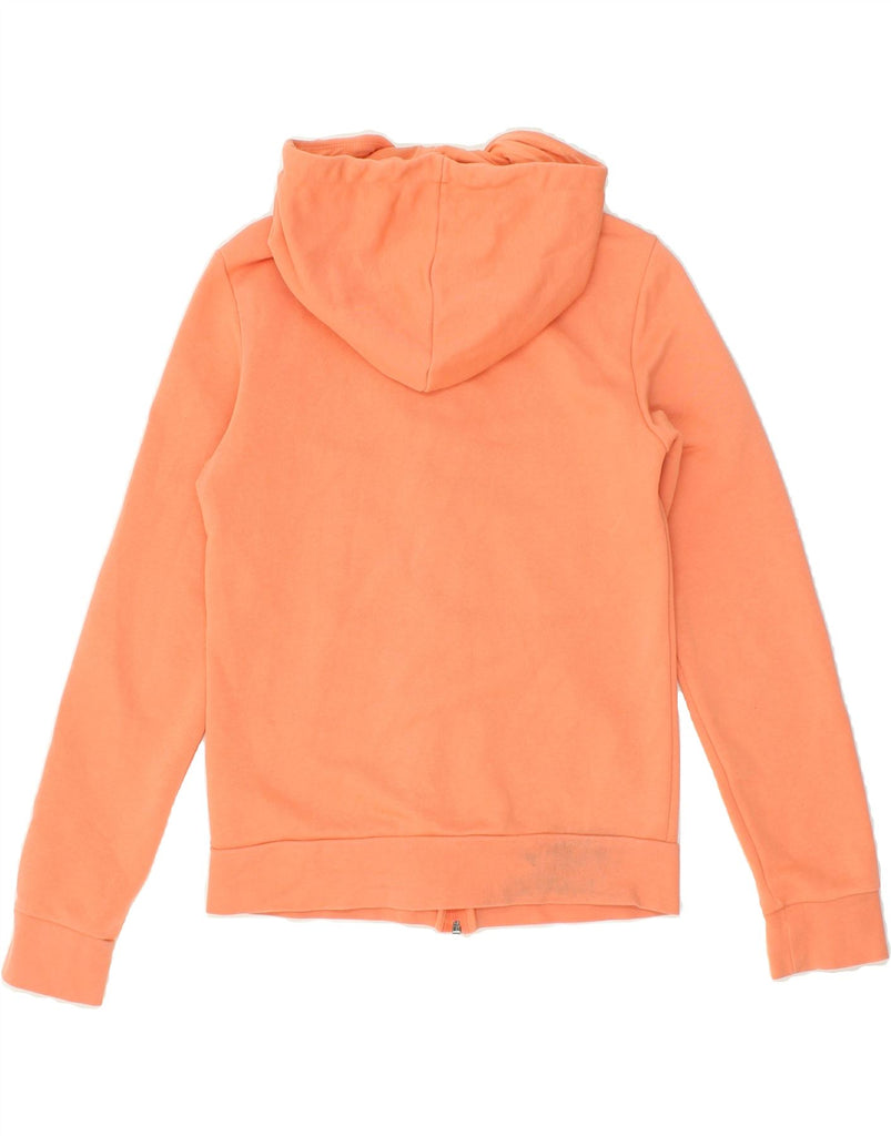 ADIDAS Womens Zip Hoodie Sweater UK 4/6 XS Orange Cotton Vintage Adidas and Second-Hand Adidas from Messina Hembry 