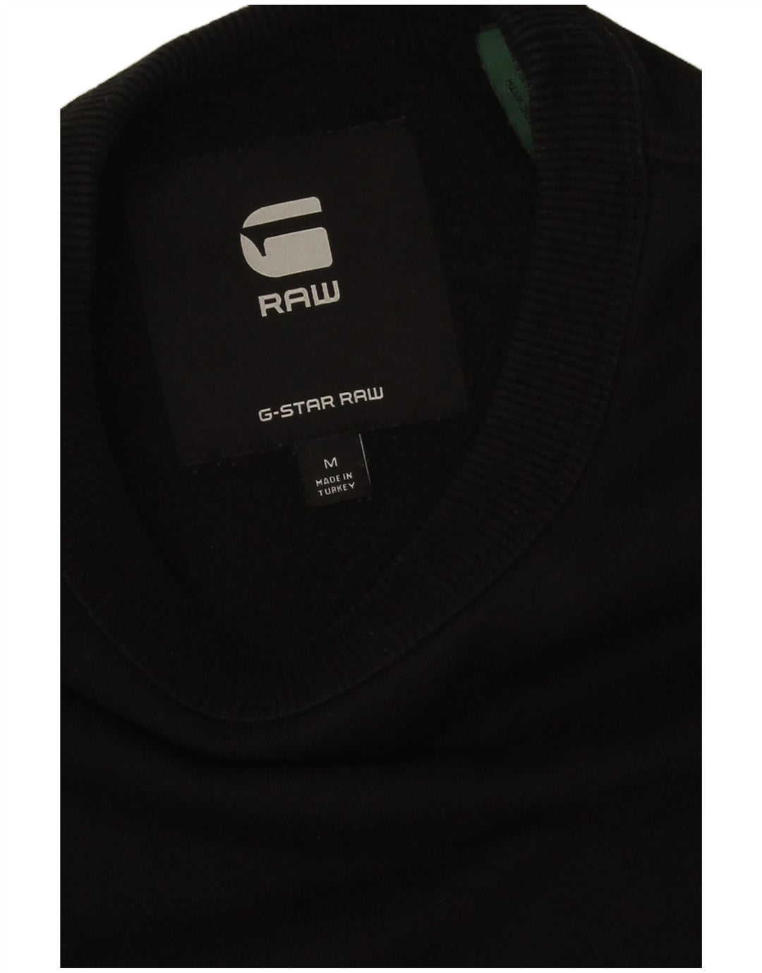 G-Star Mens Graphic Sweatshirt Jumper Medium Black Cotton