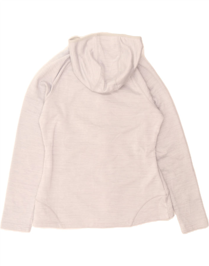 MOUNTAIN WAREHOUSE Womens Zip Hoodie Sweater UK 14 Large  Grey Polyester Vintage Mountain Warehouse and Second-Hand Mountain Warehouse from Messina Hembry 
