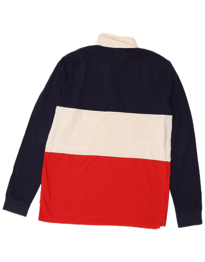 Fila Mens Graphic Rugby Polo Shirt Medium Multicoloured Colourblock