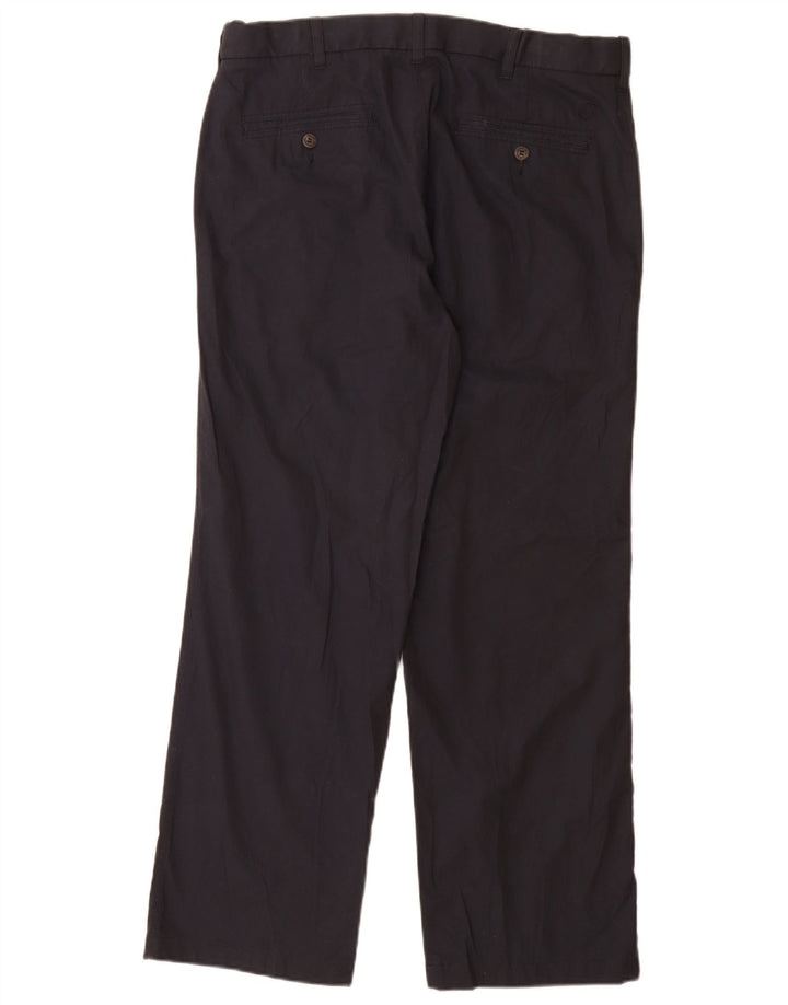 MARKS & SPENCER Mens Blue Harbour Chino Trousers W34 L29 Navy Blue