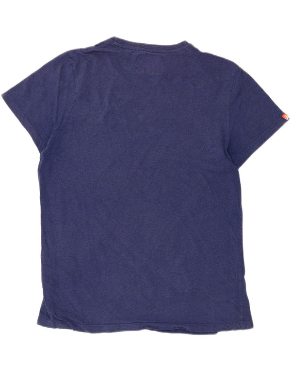 Superdry Mens T-Shirt Top XL Navy Blue Cotton