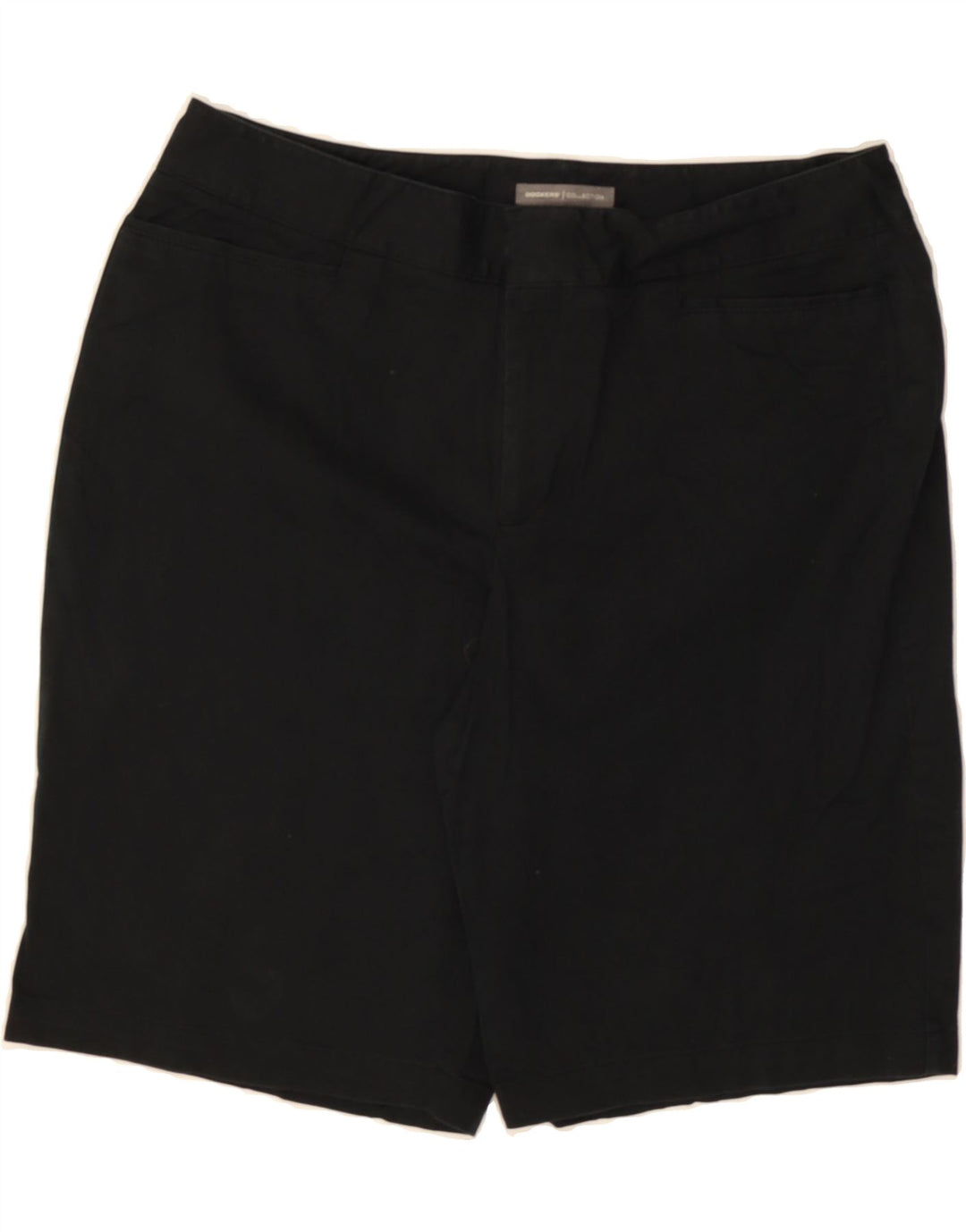 DOCKERS Womens Casual Shorts US 12 Large W30  Black Cotton Vintage Dockers and Second-Hand Dockers from Messina Hembry 