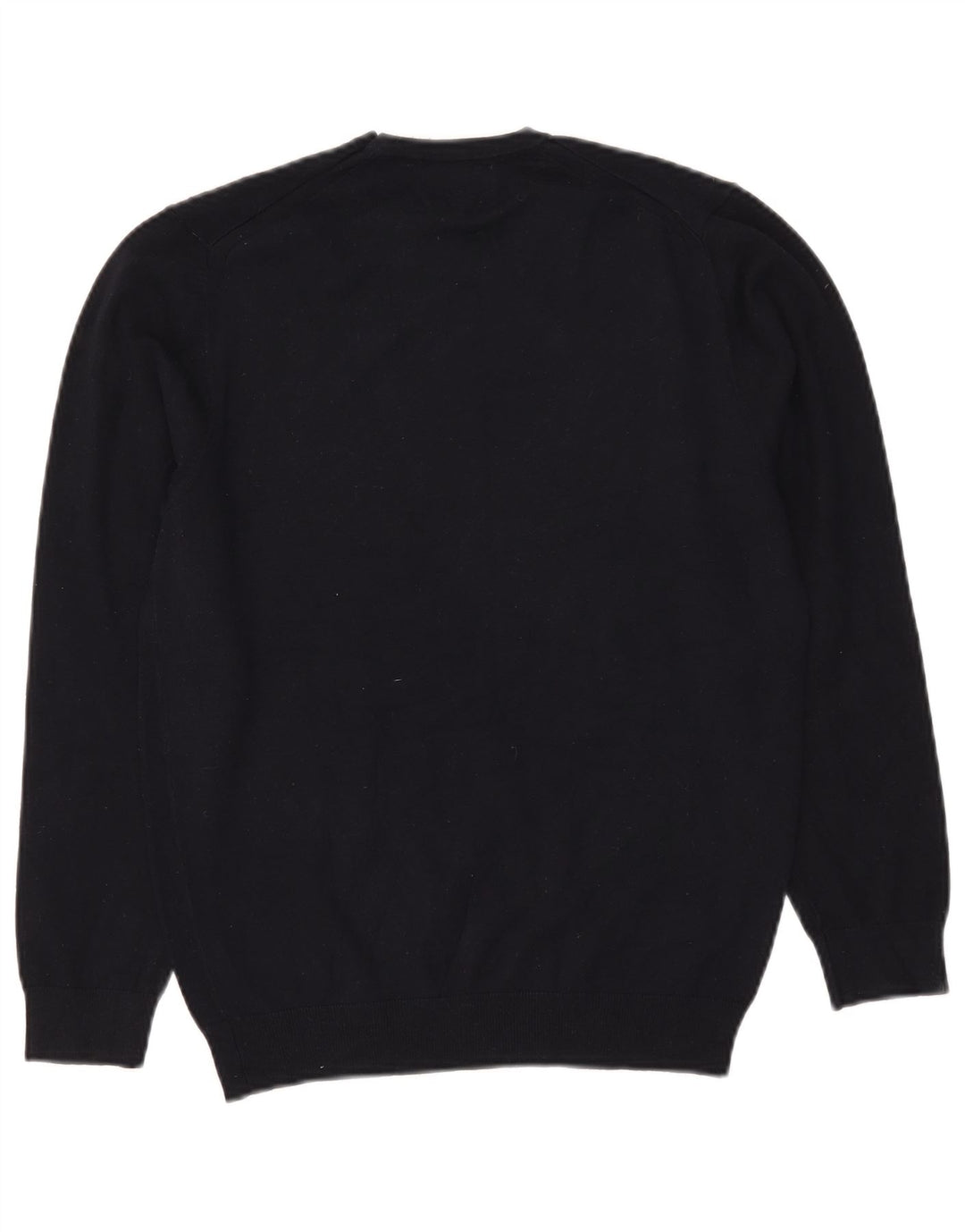 Zara Mens Crew Neck Jumper Sweater Small Navy Blue