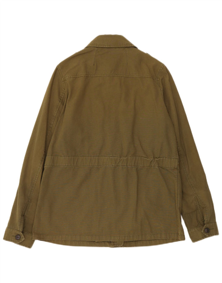 Fat Face Womens Military Jacket UK 12 Medium  Khaki Cotton