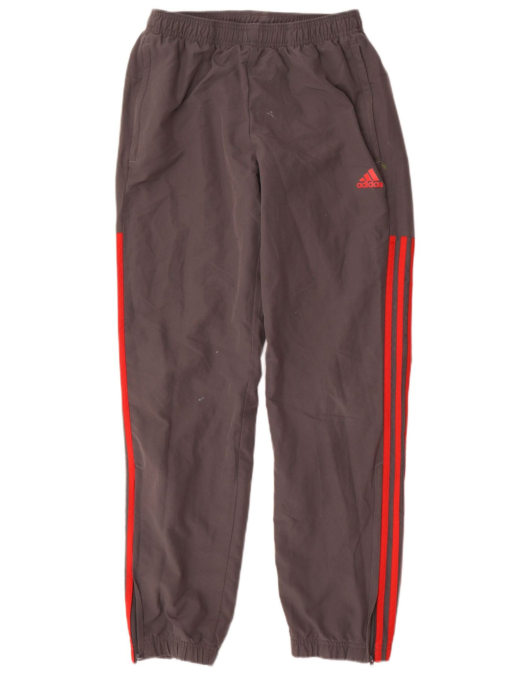 Adidas Mens Tracksuit Trousers Joggers Small Grey Polyester