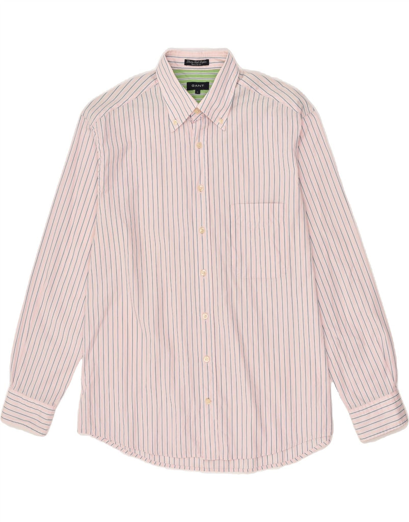 GANT Mens Liberty Bell Poplin Regular Fit Shirt Large Pink Pinstripe | Vintage Gant | Thrift | Second-Hand Gant | Used Clothing | Messina Hembry 