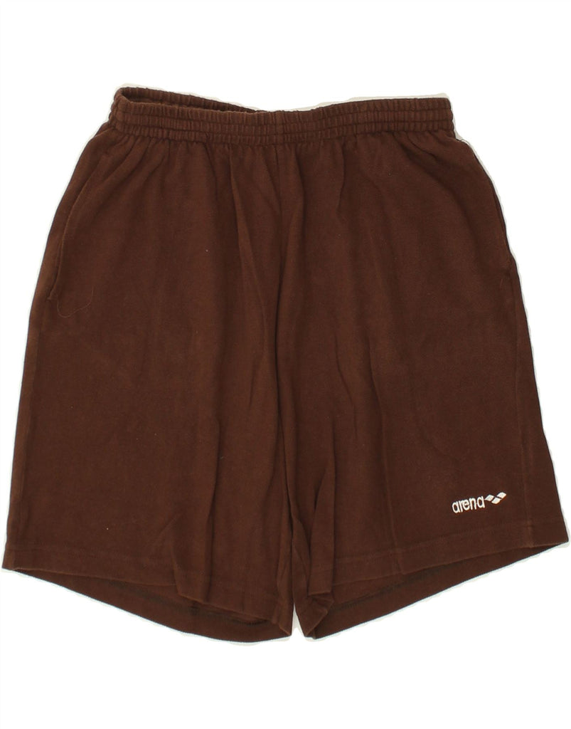 ARENA Womens Sport Shorts IT 44 Medium Brown Cotton | Vintage Arena | Thrift | Second-Hand Arena | Used Clothing | Messina Hembry 