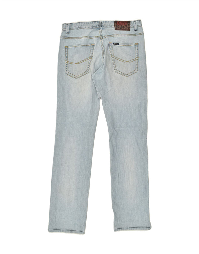 RIFLE Mens Straight Jeans W33 L33  Blue Cotton | Vintage Rifle | Thrift | Second-Hand Rifle | Used Clothing | Messina Hembry 