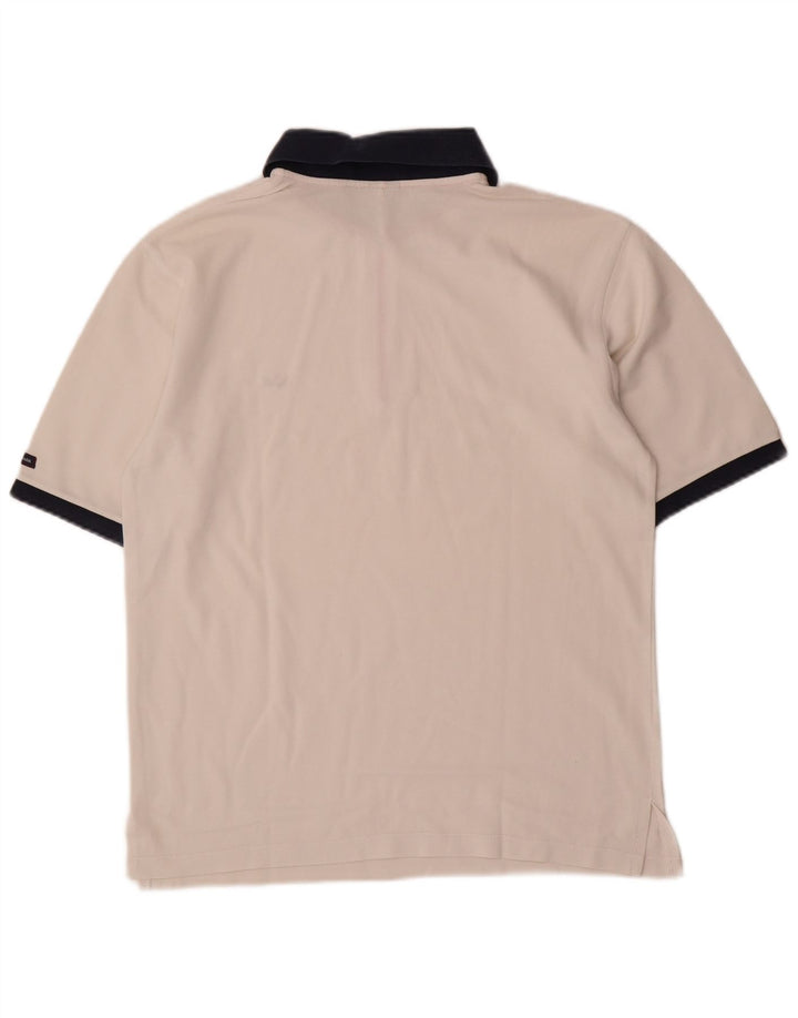 Paul & Shark Mens Polo Shirt Medium White Colourblock