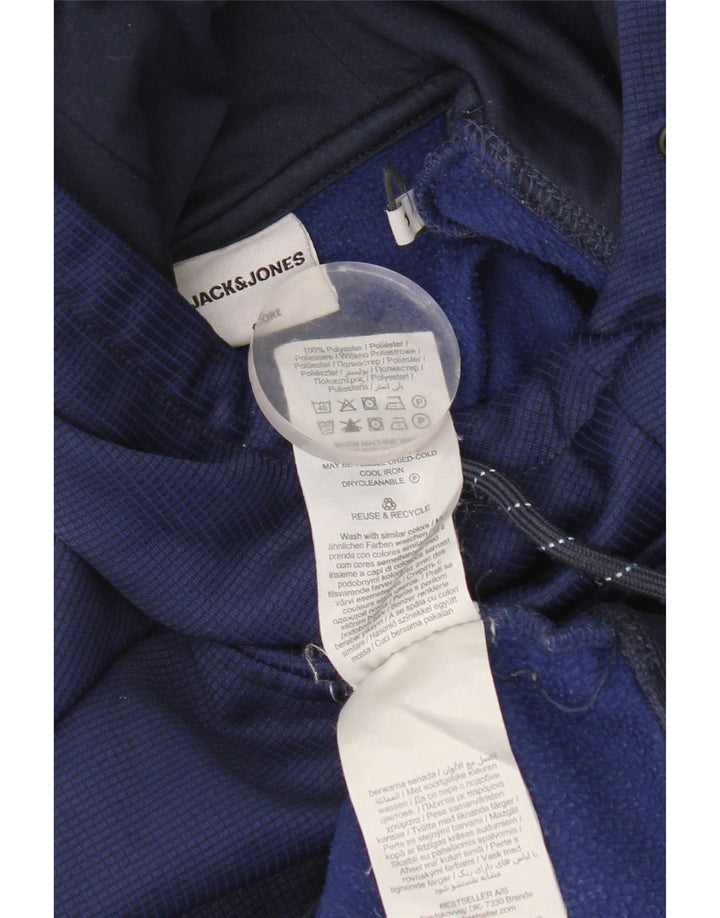 Jack & Jones Mens Hoodie Jumper Medium Blue Polyester