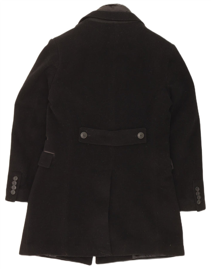 Gaudi Mens Double Breasted Coat IT 48 Medium Black Wool