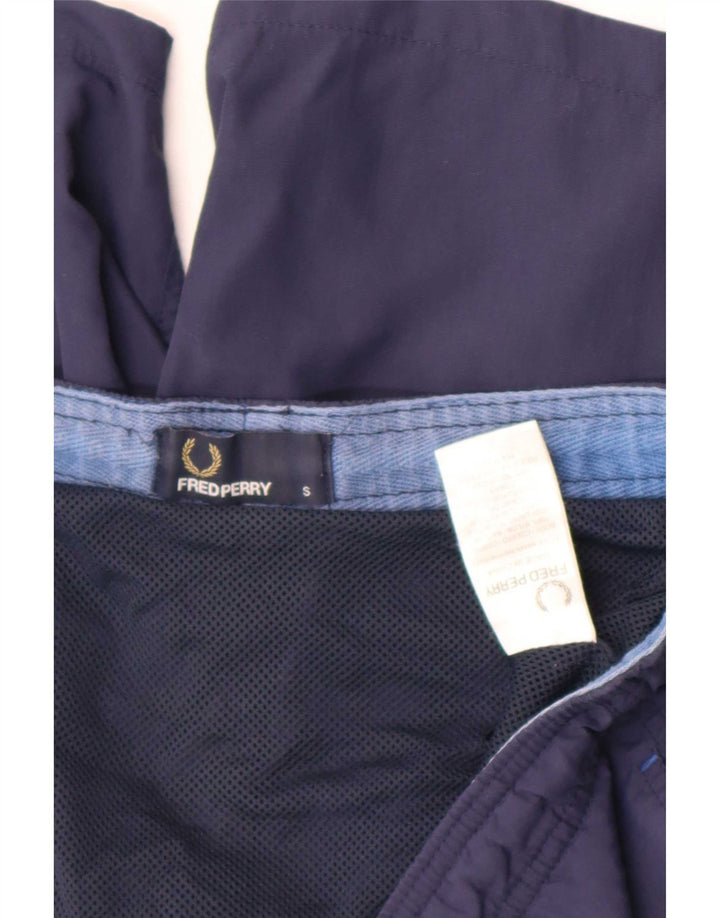 Fred Perry Mens Swimming Shorts Small Navy Blue Nylon