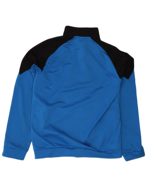 Puma Boys Graphic Tracksuit Top Jacket 13-14 Years Blue Colourblock