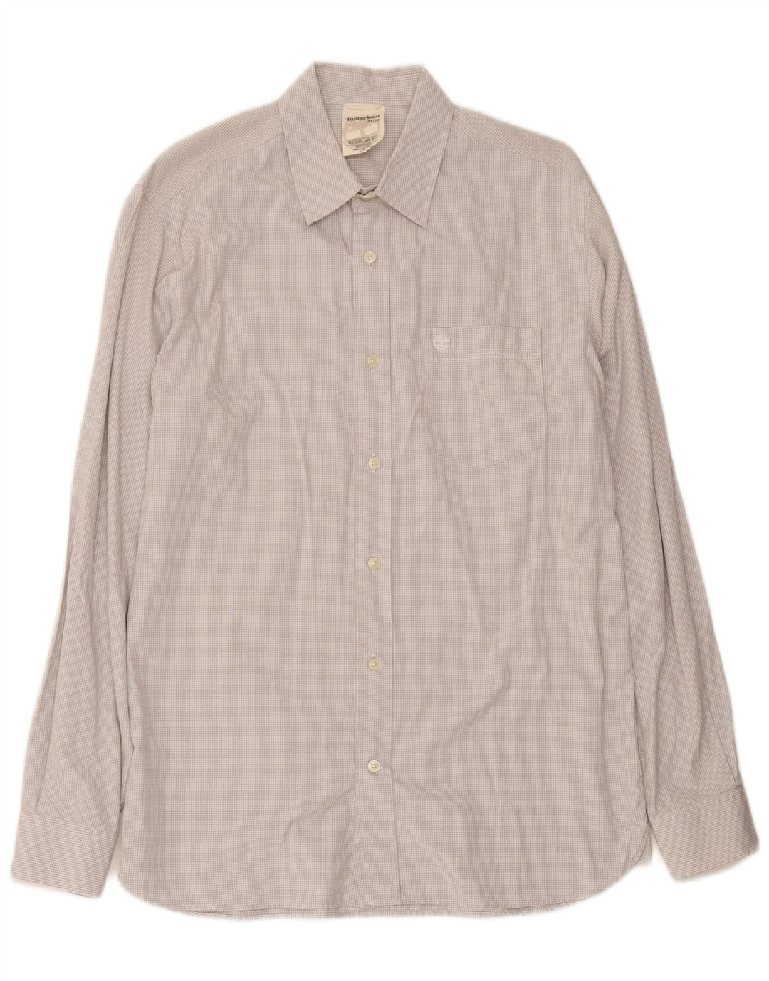Timberland Mens Regular Fit Shirt Medium Grey Check