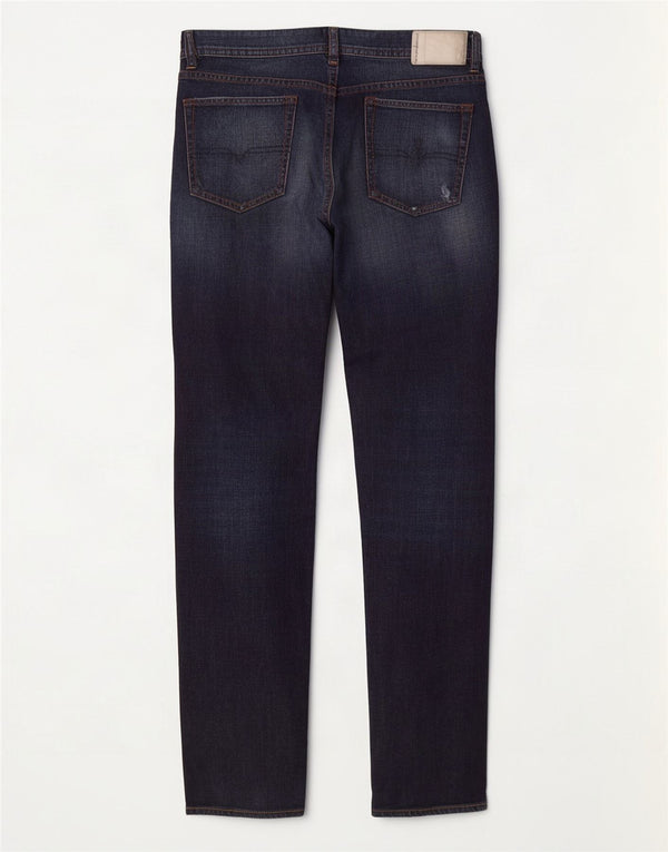 Diesel Mens Buster Regular Slim Tapered Jeans W32 L32 Navy Blue Cotton