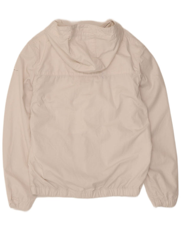 Lyle & Scott Mens Hooded Anorak Jacket UK 38 Medium White Polyester