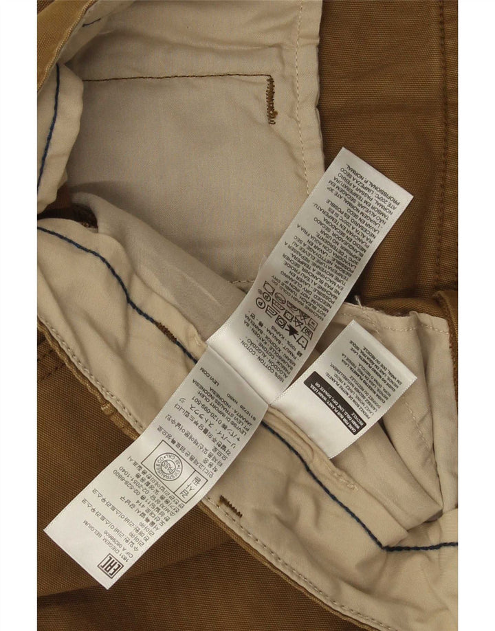 Levi's Mens Straight Cargo Trousers W36 L30 Brown Cotton