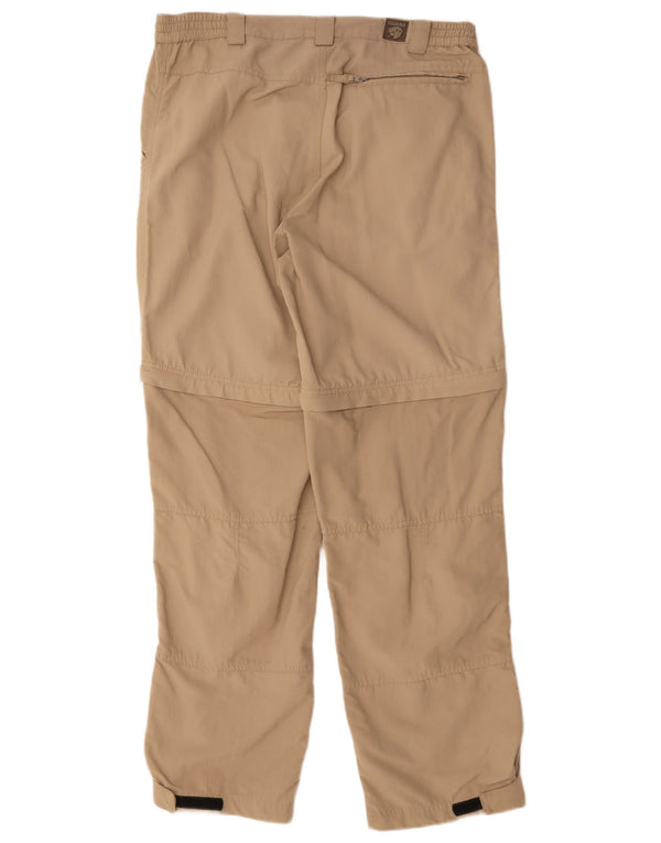 Iguana Mens Straight Cargo Trousers Medium Beige Polyamide