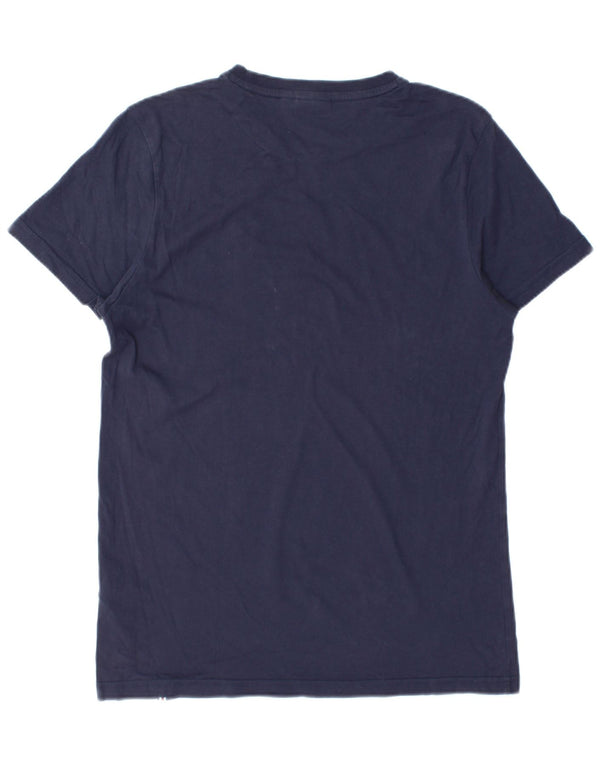 Fila Mens T-Shirt Top Medium Navy Blue Cotton