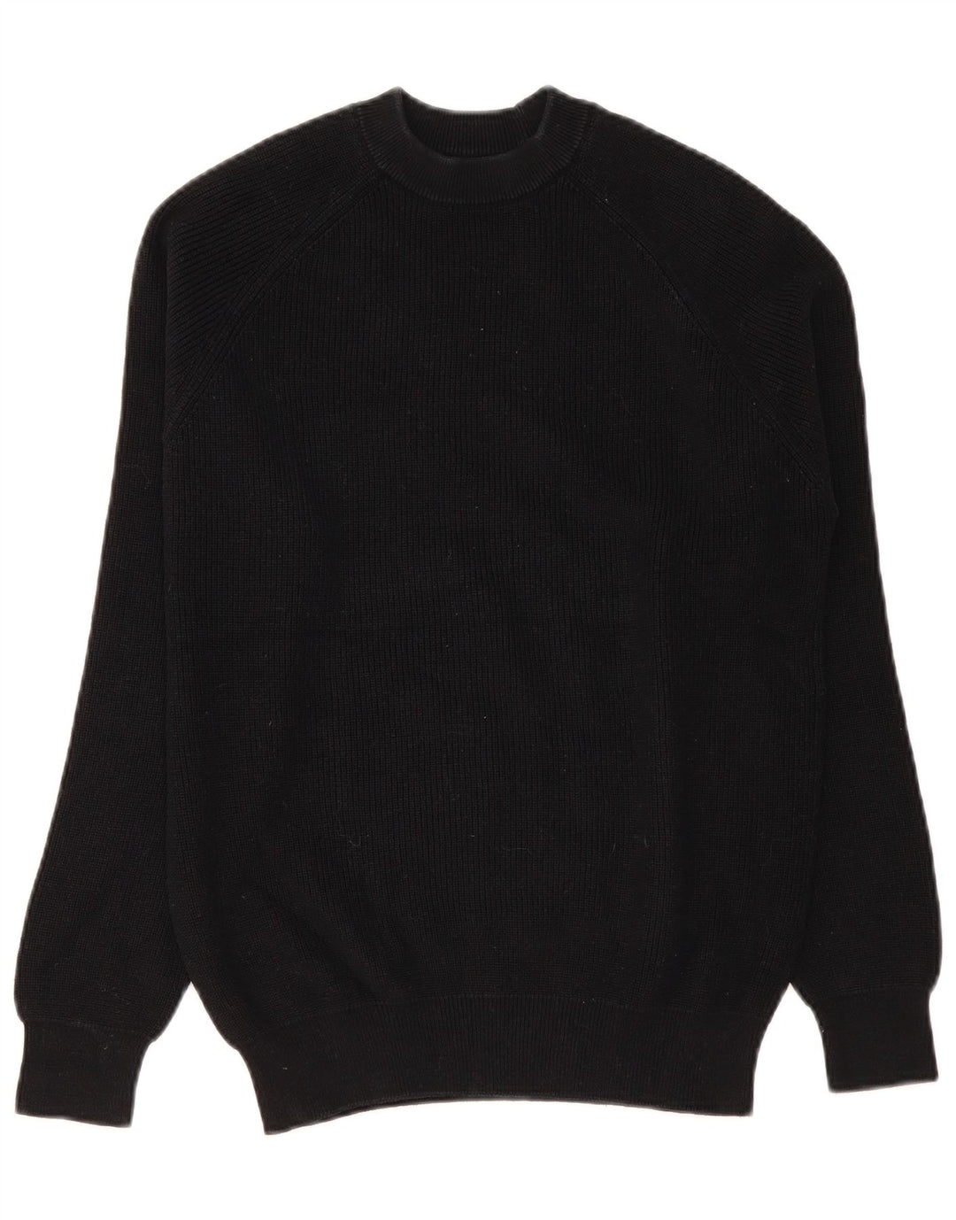 Zara Mens Crew Neck Jumper Sweater Small Black