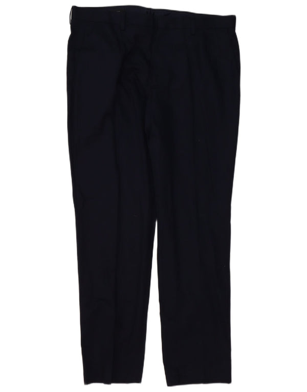 J. CREW Mens Ludlow Slim Chino Trousers W35 L32 Navy Blue Cotton