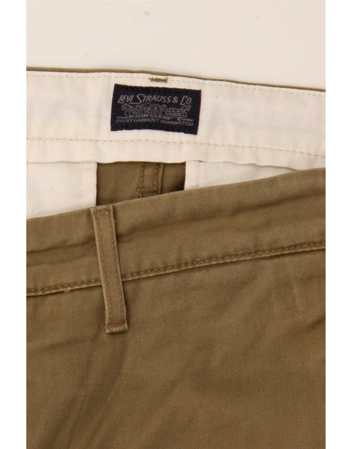 Levi's Mens Slim Chino Trousers W32 L32 Khaki