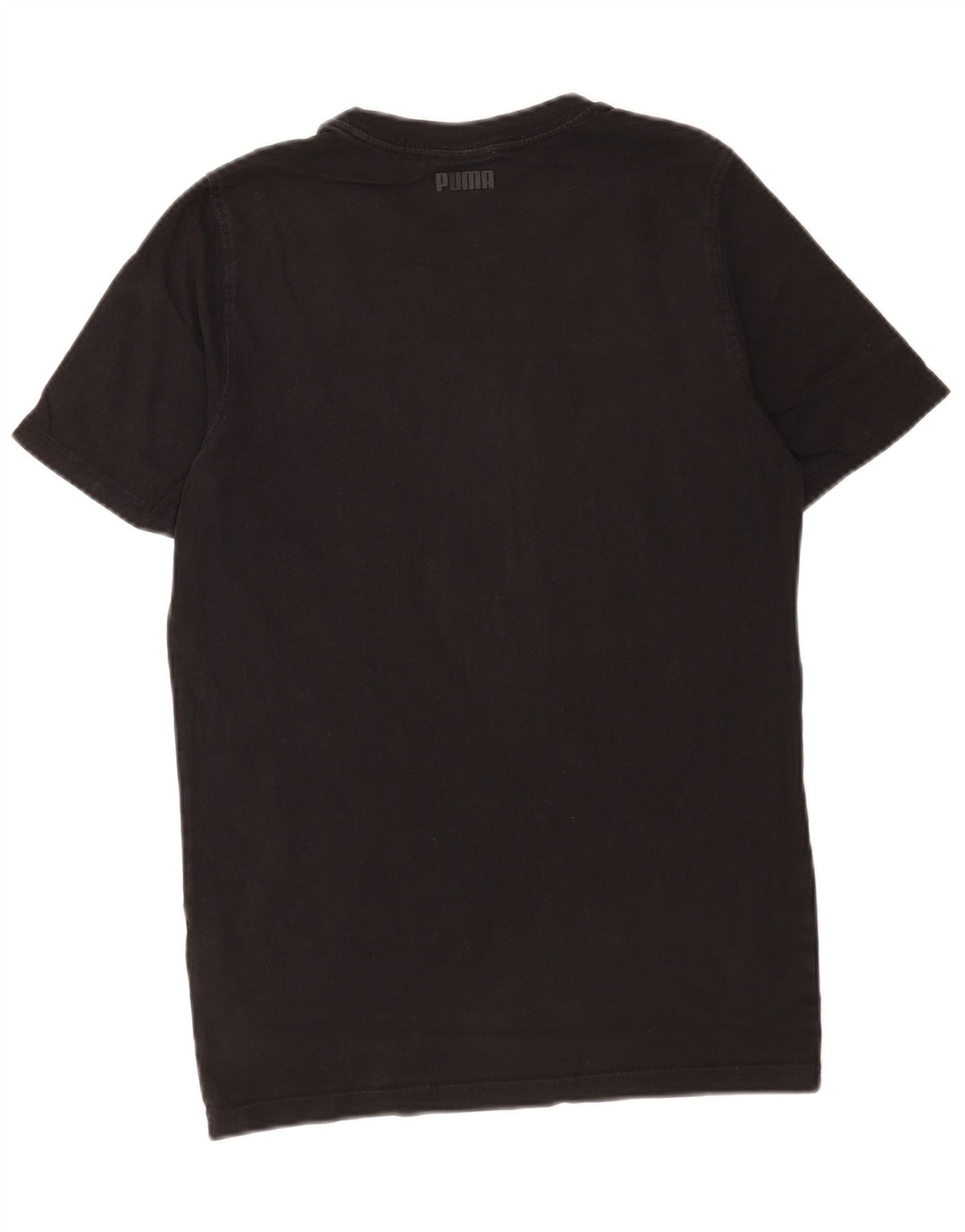Puma Mens Graphic T-Shirt Top Small Black Cotton