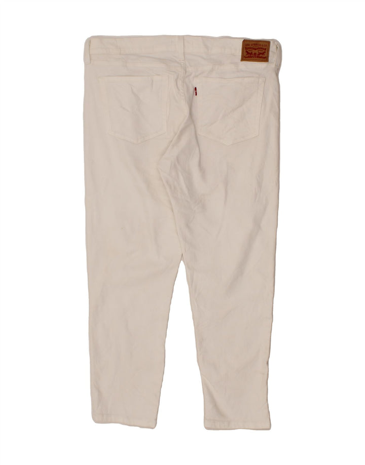 LEVI'S Womens Boyfriend Slim Jeans W32 L27  White Cotton Vintage Levi's and Second-Hand Levi's from Messina Hembry 