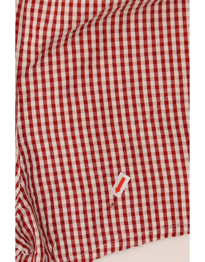 Ermenegildo Zegna Mens Swimming Shorts Large  Red Gingham