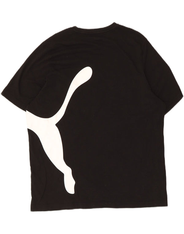 Puma Mens Graphic T-Shirt Top XL Black Cotton