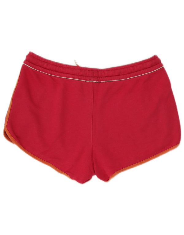 Puma Womens Sport Shorts UK 14 Large Pink Cotton