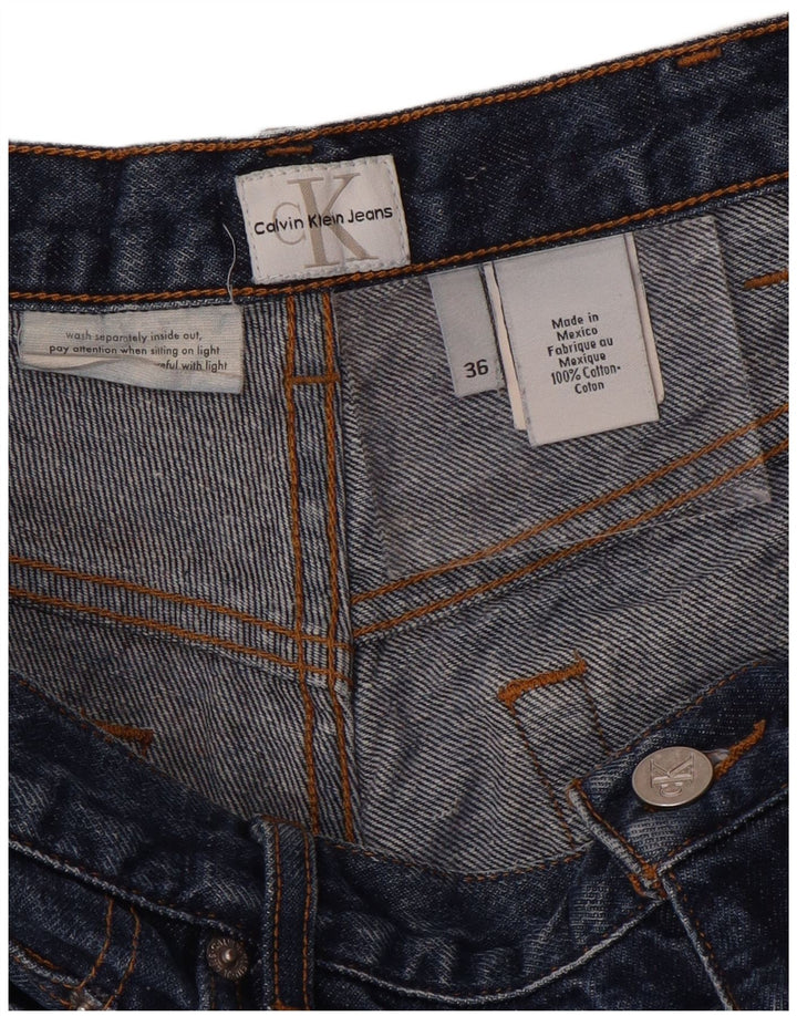 CALVIN KLEIN Mens Straight Jeans W36 L31  Blue Cotton