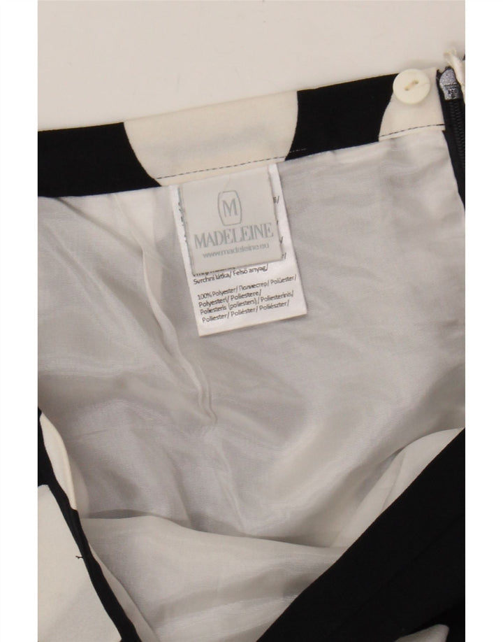 MADELEINE Womens Mini Skirt Medium W33 Black Polka Dot Polyester Vintage Madeleine and Second-Hand Madeleine from Messina Hembry 