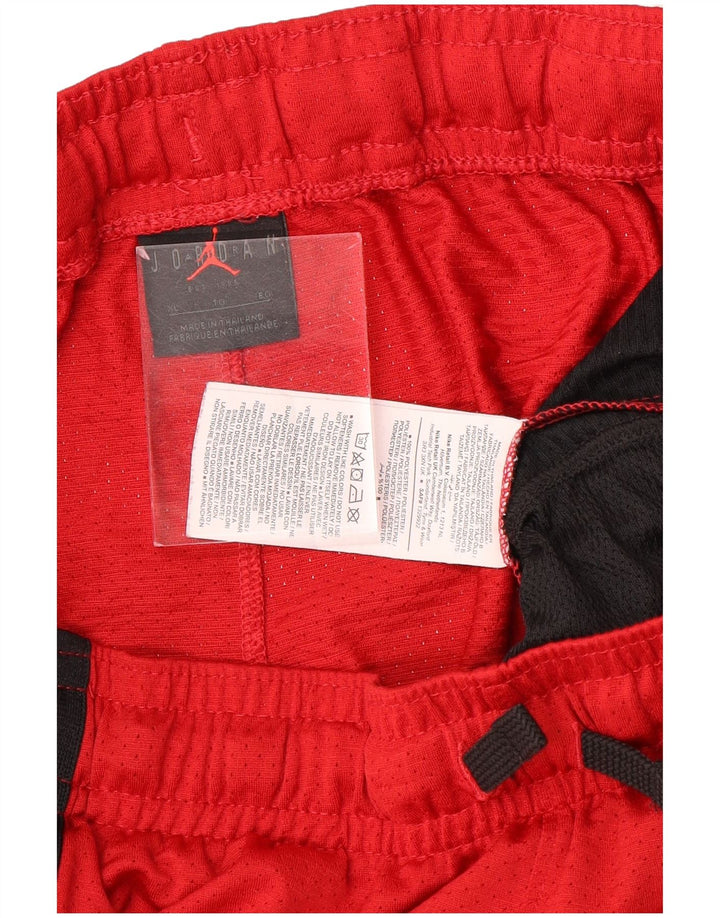 Jordan Mens Dri Fit Sport Shorts XL Red Colourblock Polyester