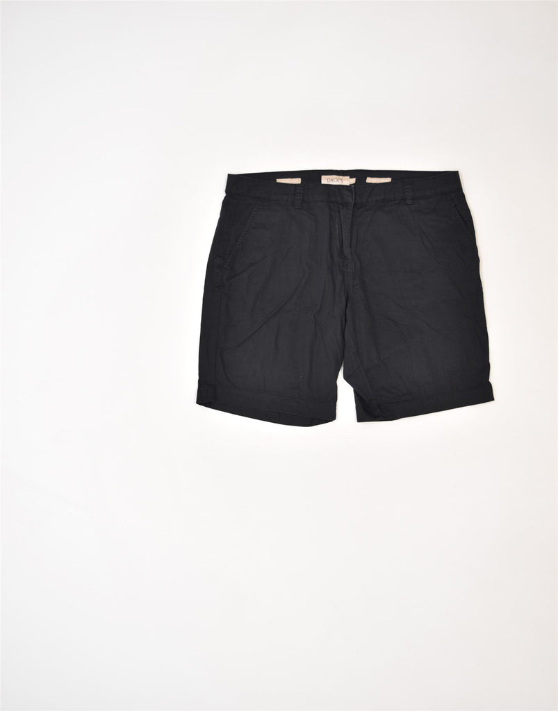 DACK'S Womens Chino Shorts EU 40 Medium W32 Black Cotton | Vintage | Thrift | Second-Hand | Used Clothing | Messina Hembry 